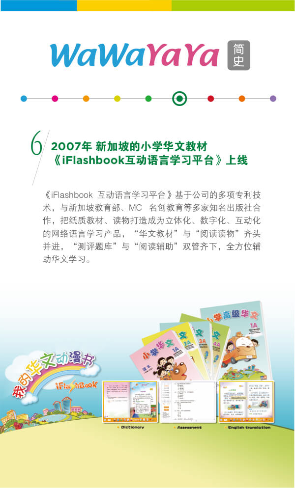 2007年新加坡的小学华文教材《iFlashboook互动语言学习平台》上线